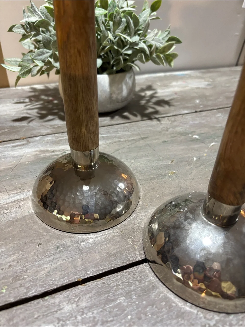 Pottery Barn Rocklin taper candleholders